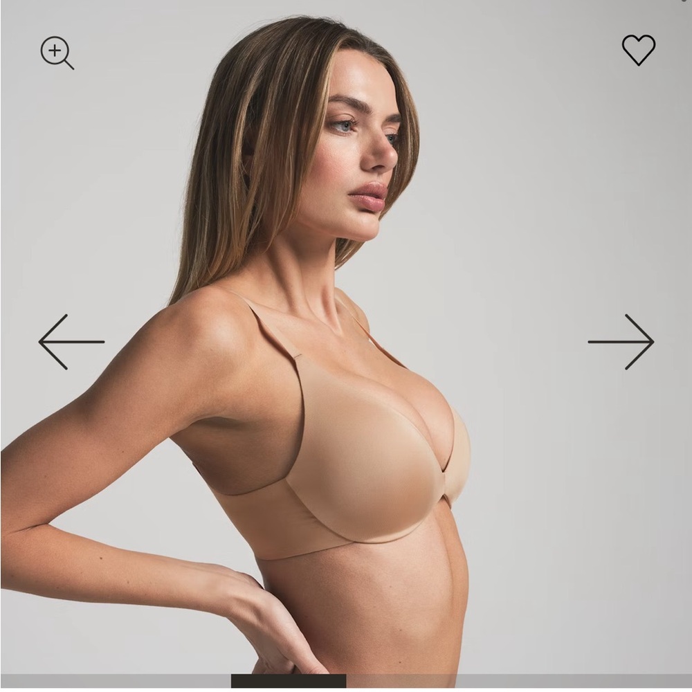 SKIMS Wireless Form Super Push Up Seamless Nude Bra NWOT